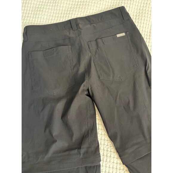 Men’s Eddie Bauer pants 34 x 32 black zip off to shorts - Picture 5 of 10